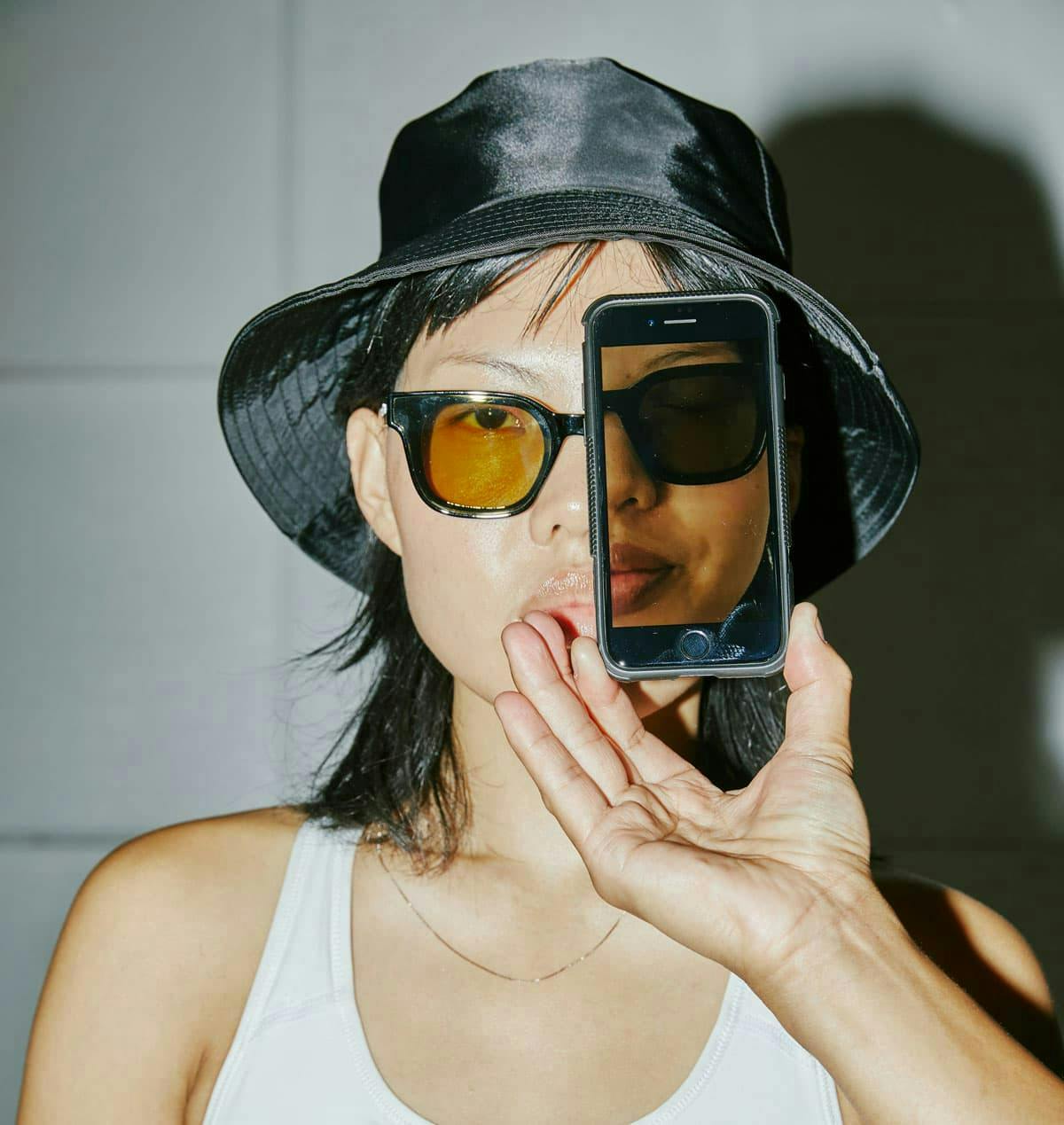 Model wearing Szade sunglasses