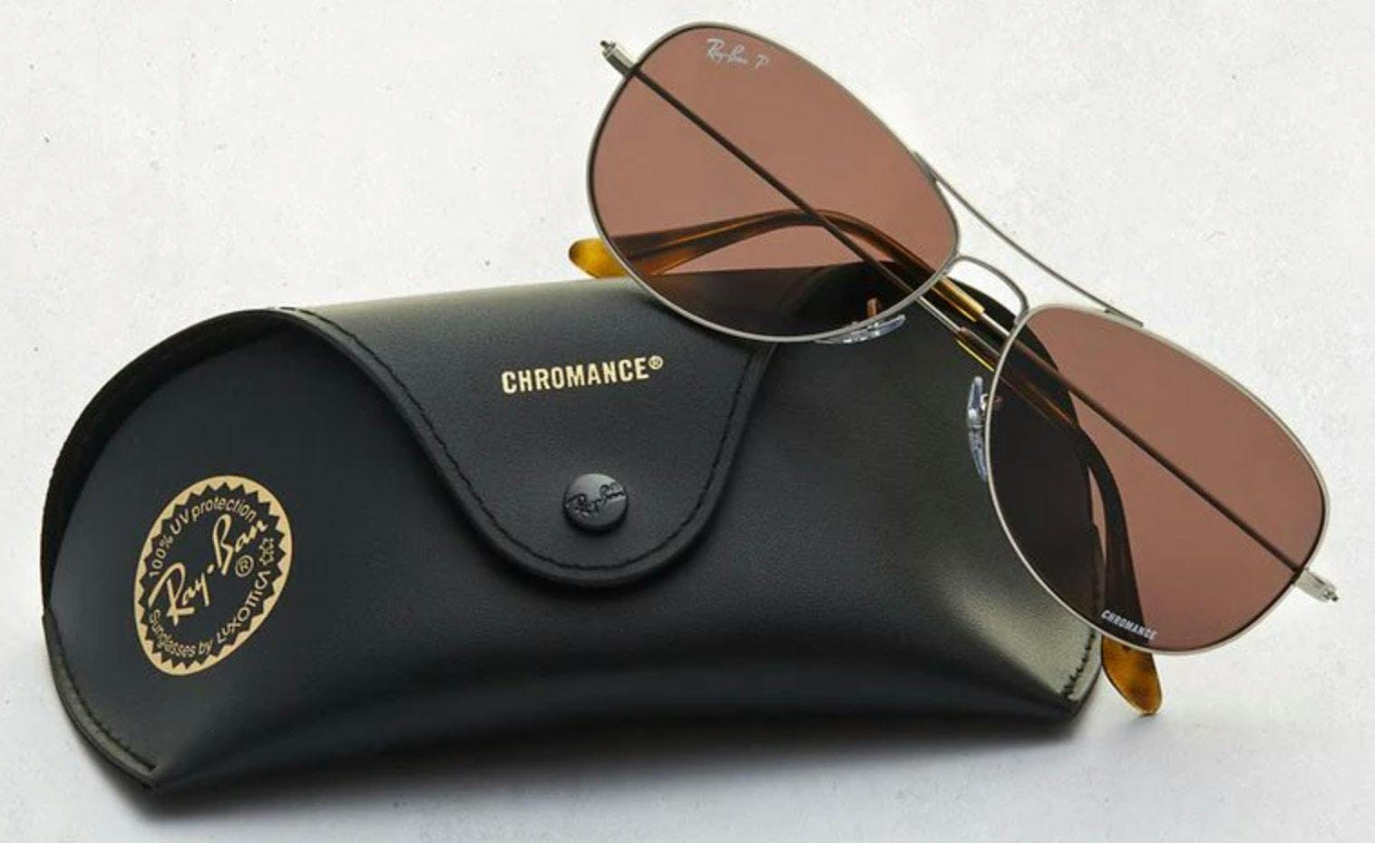 Ray-Ban Chromance Sunglasses & Case