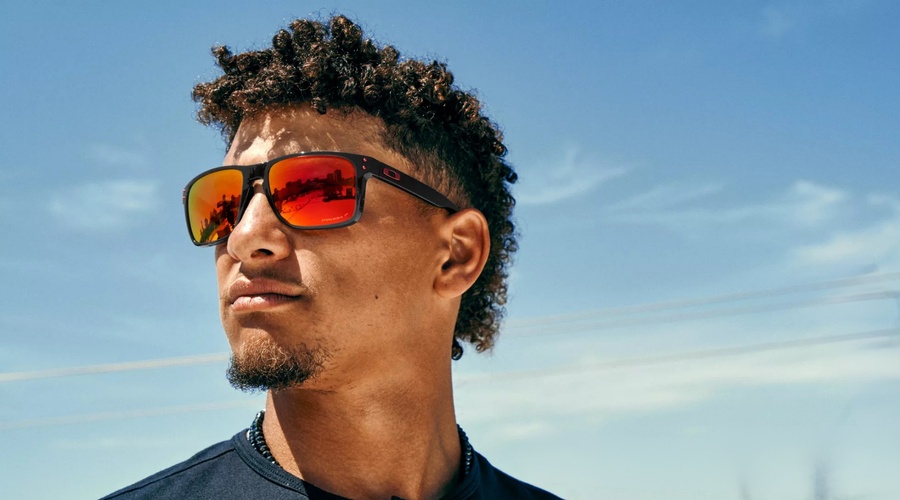 Patrick Holmes wearing Oakley Holbrook