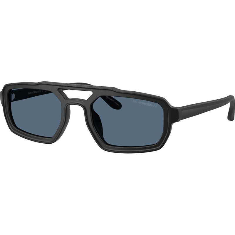 EA4240U, Matte Black/Dark Blue Lenses