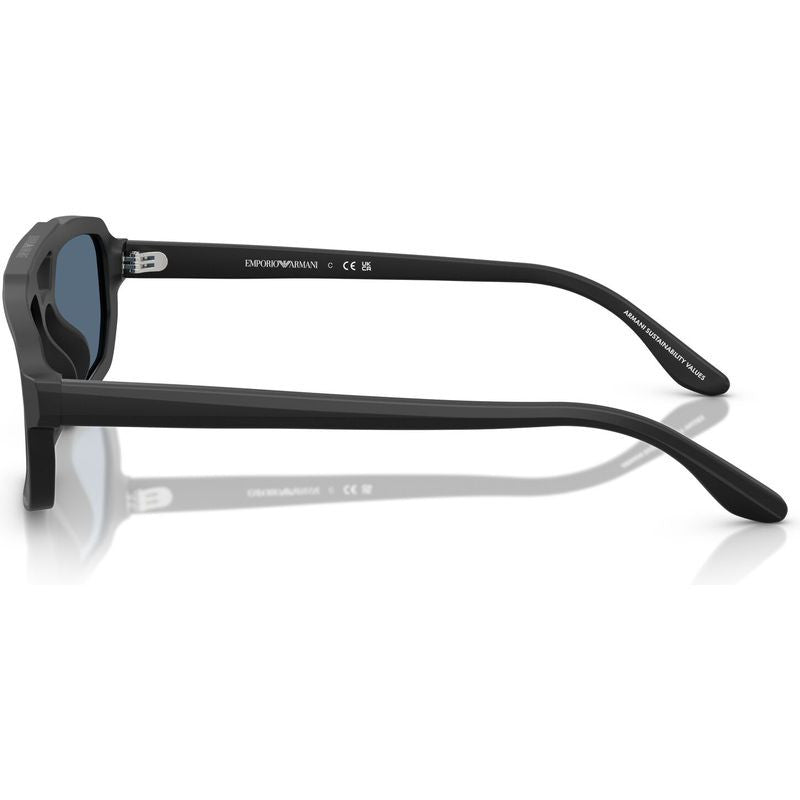 EA4240U, Matte Black/Dark Blue Lenses