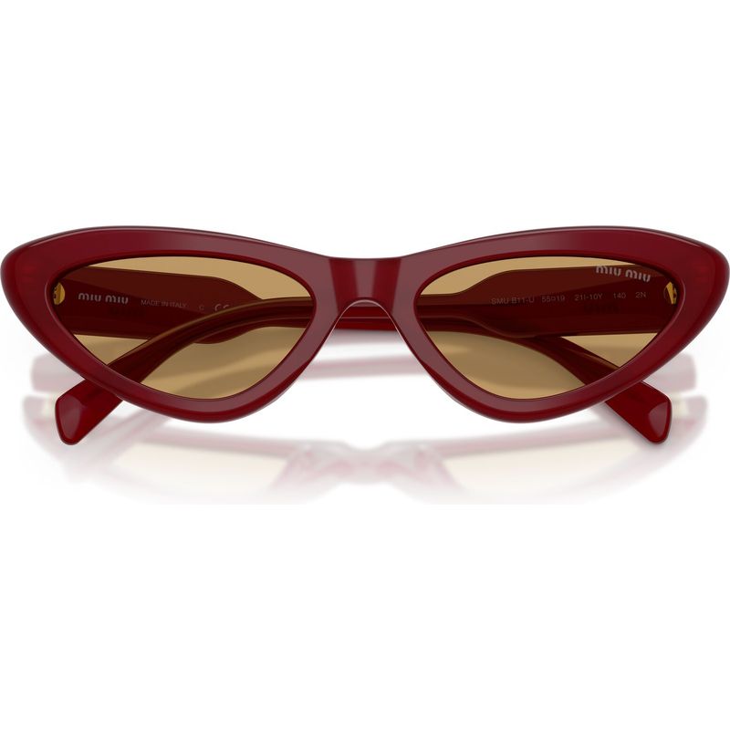 Miu Miu MUB11SU Opal Burgundy Brown Front2