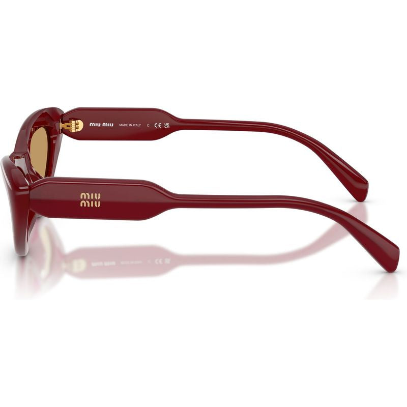 Miu Miu MUB11SU Opal Burgundy Brown Temple