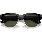 Mega Clubmaster RB0316S, Black on Arista/Green Glass Lenses 50 Eye Size