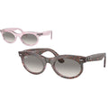 Wayfarer Oval RB2242, Photochromic Purple Waves/Grey Clear Gradient Glass Lenses 53 Eye Size