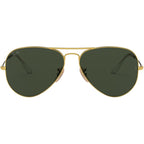 Aviator Classic RB3025, Arista/Green Glass Lenses 58 Eye Size