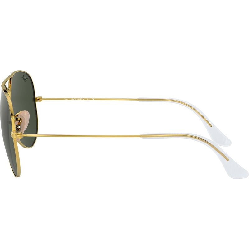 Aviator Classic RB3025, Arista/Green Glass Lenses 58 Eye Size