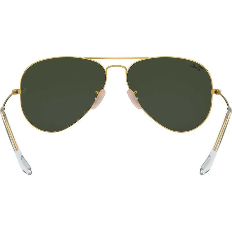 Aviator Classic RB3025, Arista/Green Glass Lenses 58 Eye Size