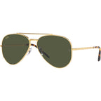 New Aviator RB3625, Legend Gold/Green Glass Lenses 55 Eye Size