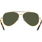 New Aviator RB3625, Legend Gold/Green Glass Lenses 55 Eye Size
