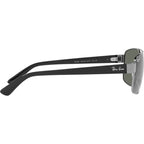 RB3687, Gunmetal/Green Polarised Glass Lenses 61 Eye Size