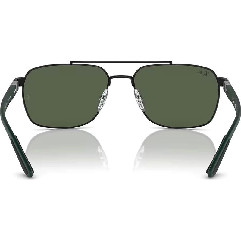 RB3701, Black/Dark Green Lenses