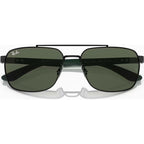 RB3701, Black/Dark Green Lenses