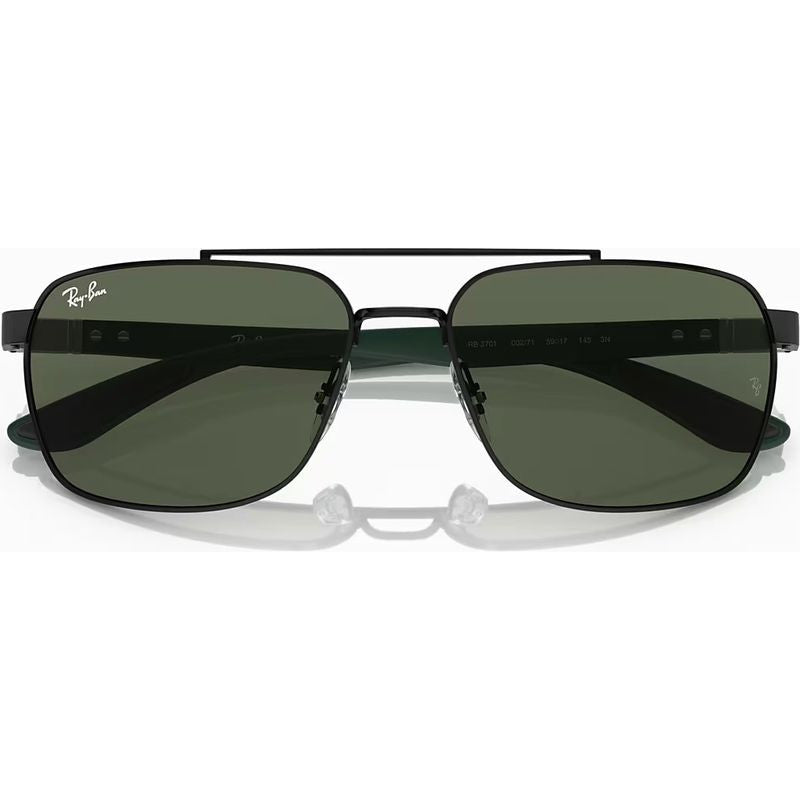 RB3701, Black/Dark Green Lenses