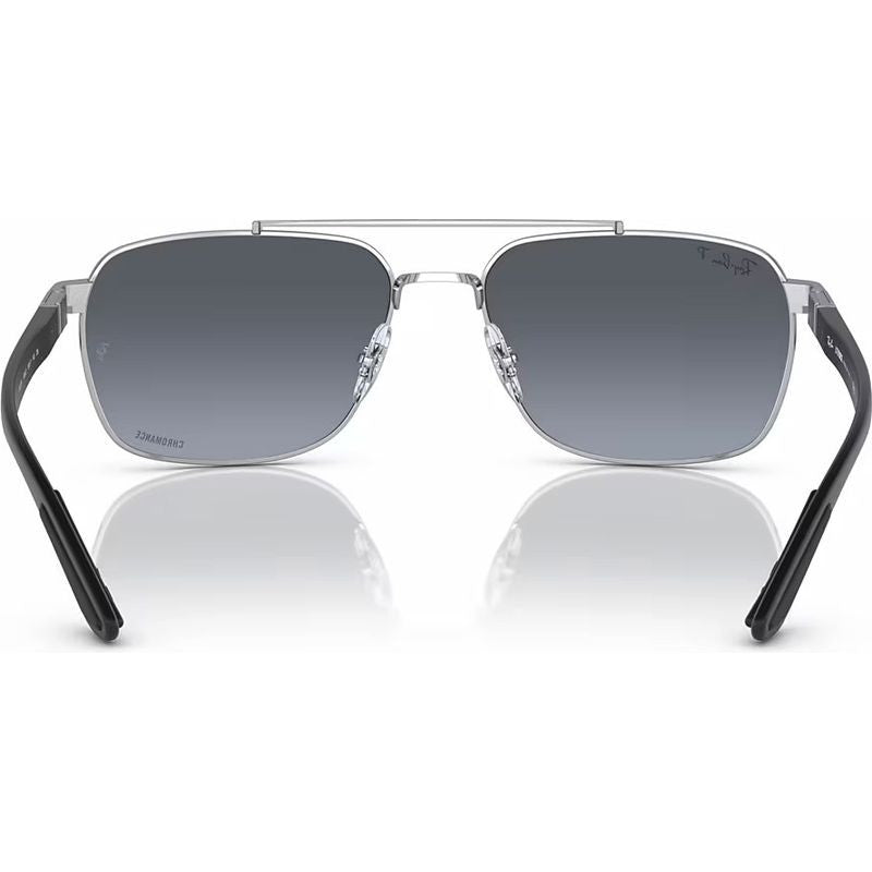 RB3701, Silver/Blue Gold Mirror Gradient Polarised Lenses