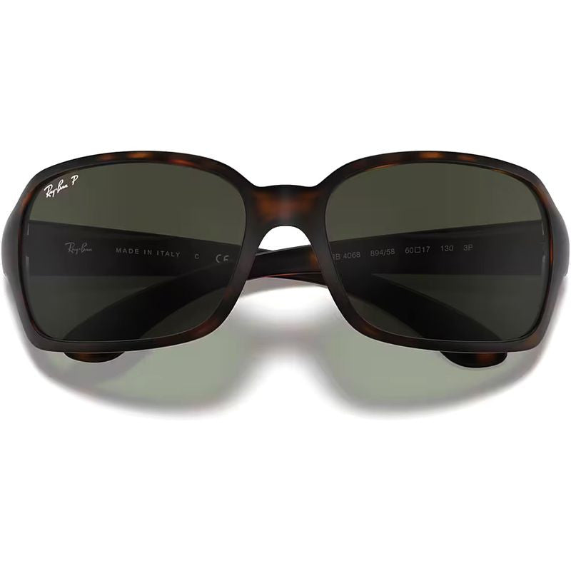 RB4068, Matte Dark Havana/Green Polarised Glass Lenses