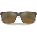 RB4385, Matte Brown/Brown Gold Mirror Polarised Lenses