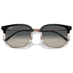 New Clubmaster RB4416F, Dark Grey on Rose Gold/Dark Grey Gradient Glass Lenses