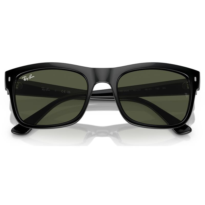 RB4428, Black/Green Glass Lenses