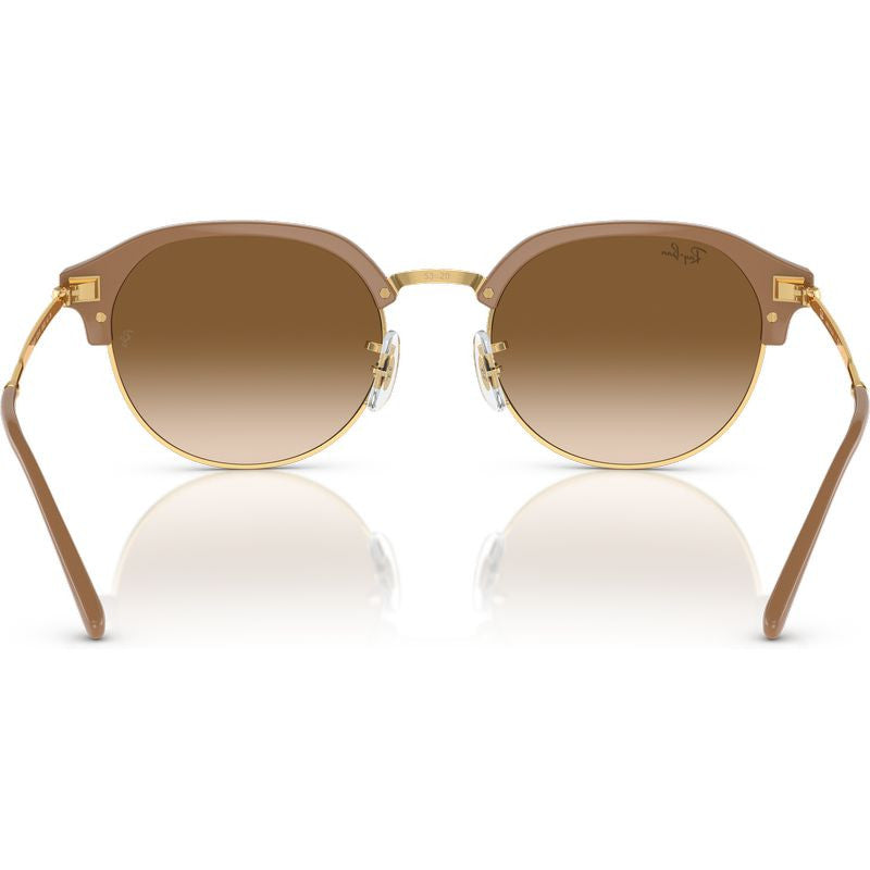 RB4429, Beige on Arista/Light Brown Gradient Glass Lenses 55 Eye Size