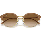 RB4429, Beige on Arista/Light Brown Gradient Glass Lenses 55 Eye Size