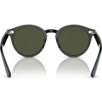 Larry RB7680S, Black/Green Glass Lenses 49 Eye Size