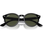 Larry RB7680S, Black/Green Glass Lenses 49 Eye Size