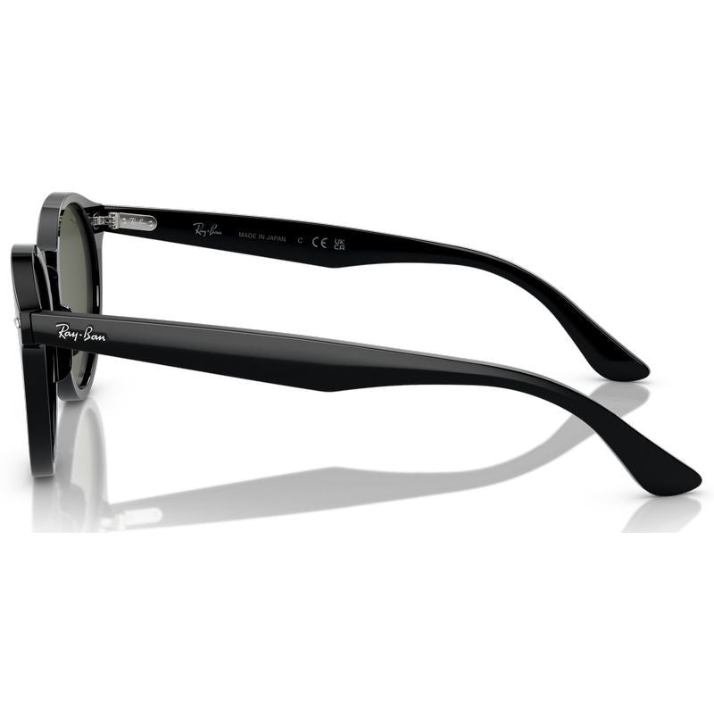 Larry RB7680S, Black/Green Glass Lenses 49 Eye Size