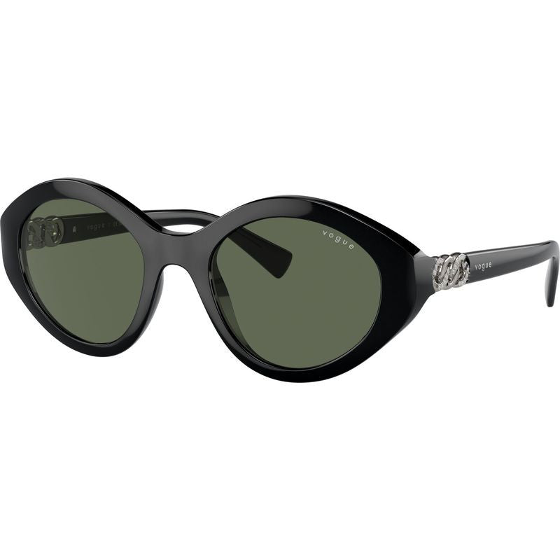 VO5576SB, Black/Dark Green Lenses