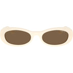 VO5582S, Full Ivory/Dark Brown Lenses