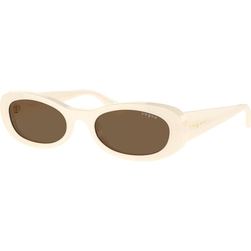 VO5582S, Full Ivory/Dark Brown Lenses