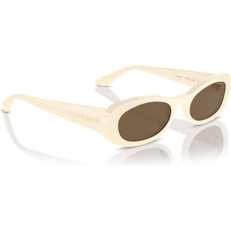 VO5582S, Full Ivory/Dark Brown Lenses