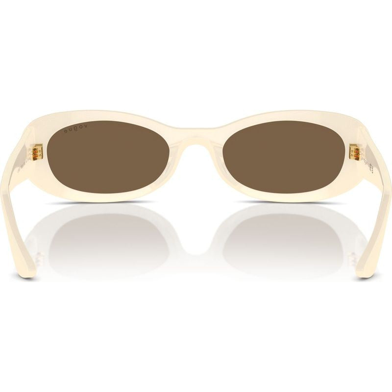 VO5582S, Full Ivory/Dark Brown Lenses