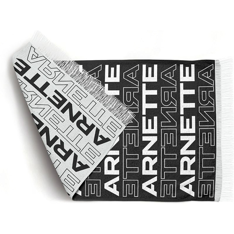 Arnette Towel, Black/White