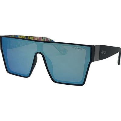 Live and Let Live, Matte Black/Ice Blue Mirror Polarised Lenses