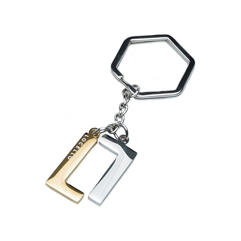 Locello Floating Keyring, Gold Silver