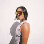 Lelle, Black/Red Mirror Polarised Lenses