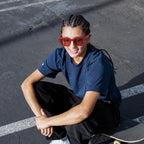 Max, Burgundy/Brown Lenses