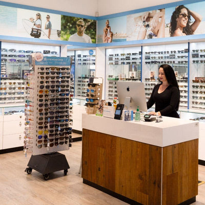 Staff at Just Sunnies Coolangatta store