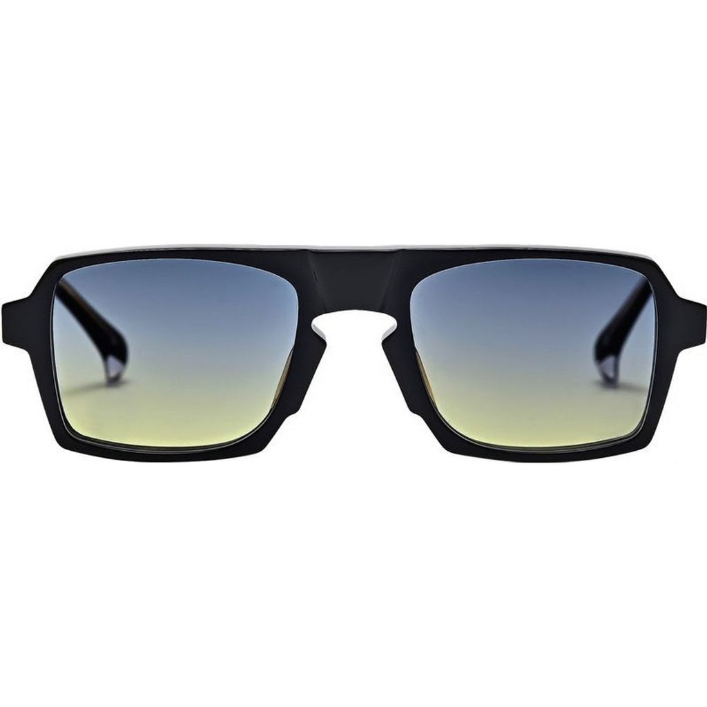 Lason Large, Black/Malibu Blue Gradient Lenses