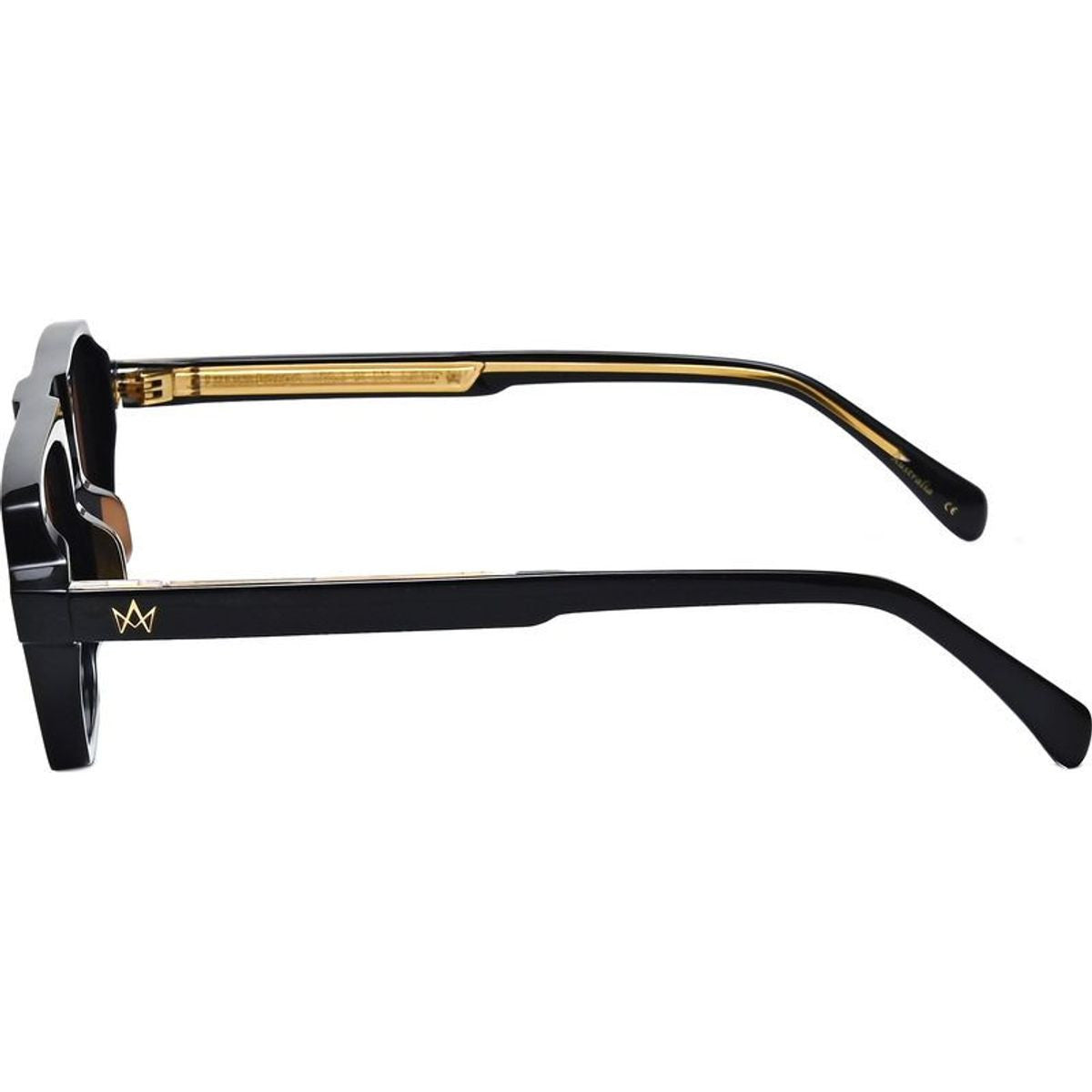 Lason Large, Black/Malibu Blue Gradient Lenses