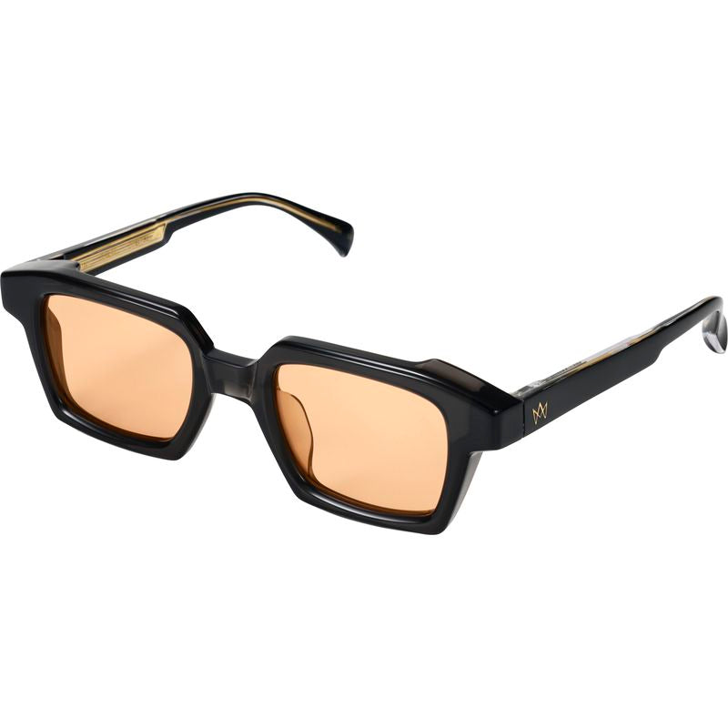 AM Eyewear Charlie Black Amber Angle
