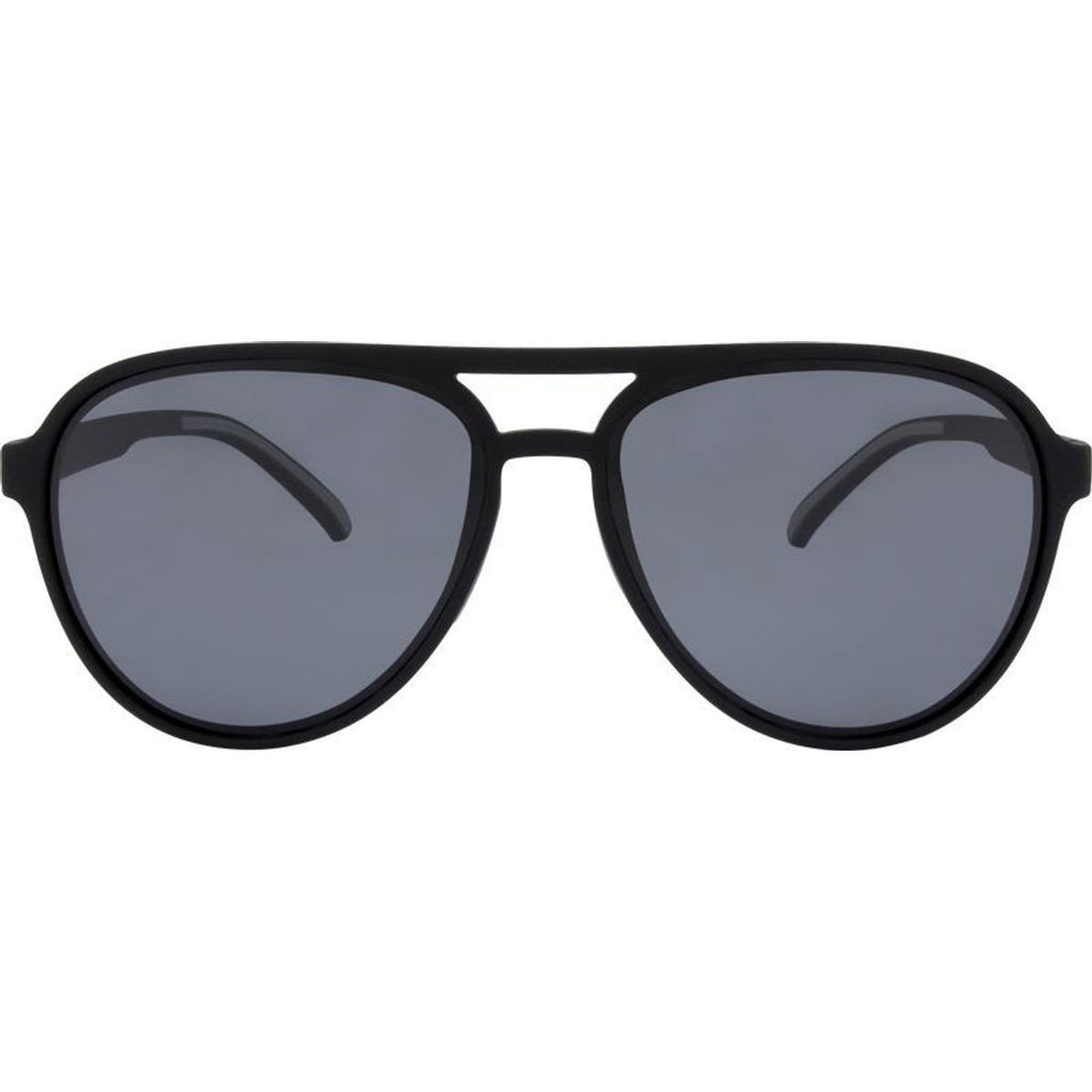 Greasy, Rubber Black/Smoke Polarised Lenses