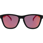 Gritty, Rubber Black/Red Mirror Polarised Lenses