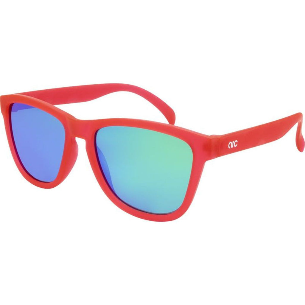 Gritty, Rubber Pink/Green Mirror Polarised Lenses