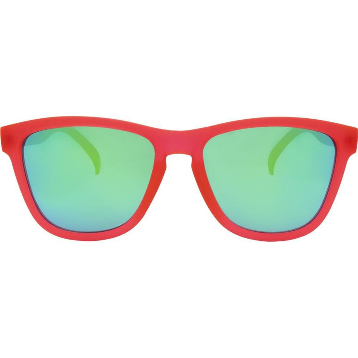 Gritty, Rubber Pink/Green Mirror Polarised Lenses