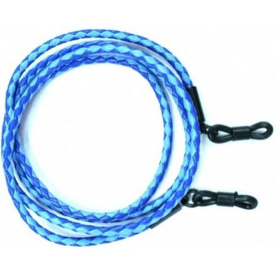 Leather Woven Cord, Blue