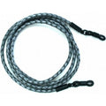 Leather Woven Cord, Silver