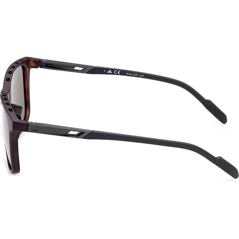 SP0051, Dark Havana/Green Lenses