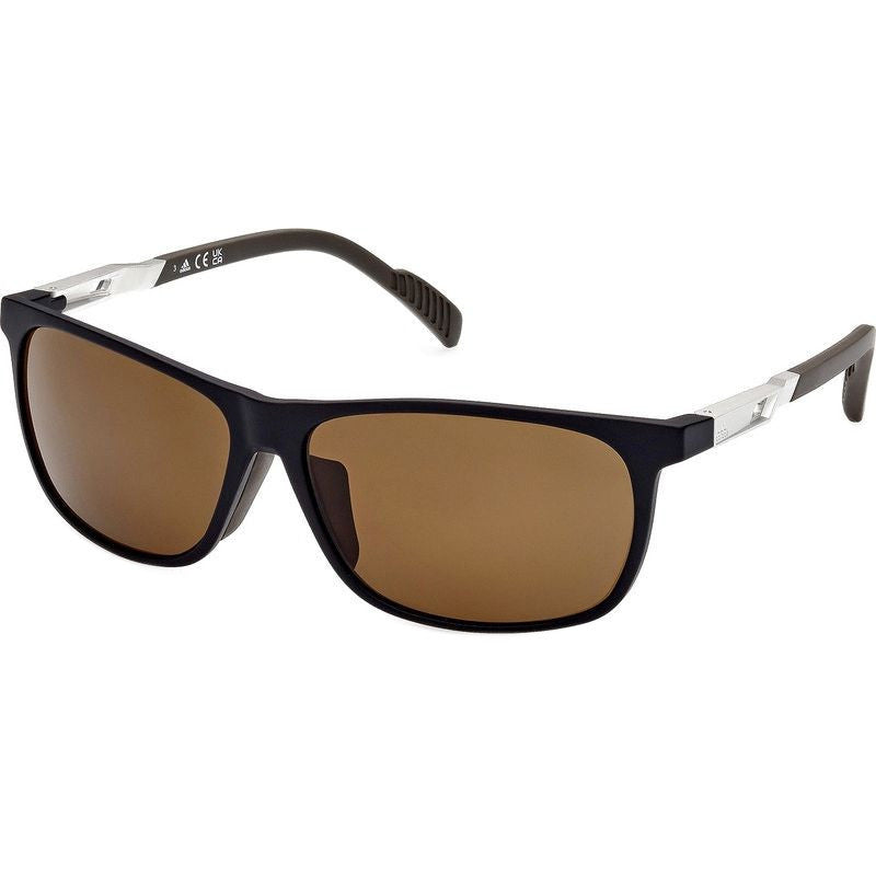 SP0061, Matte Black/Brown Polarised Lenses